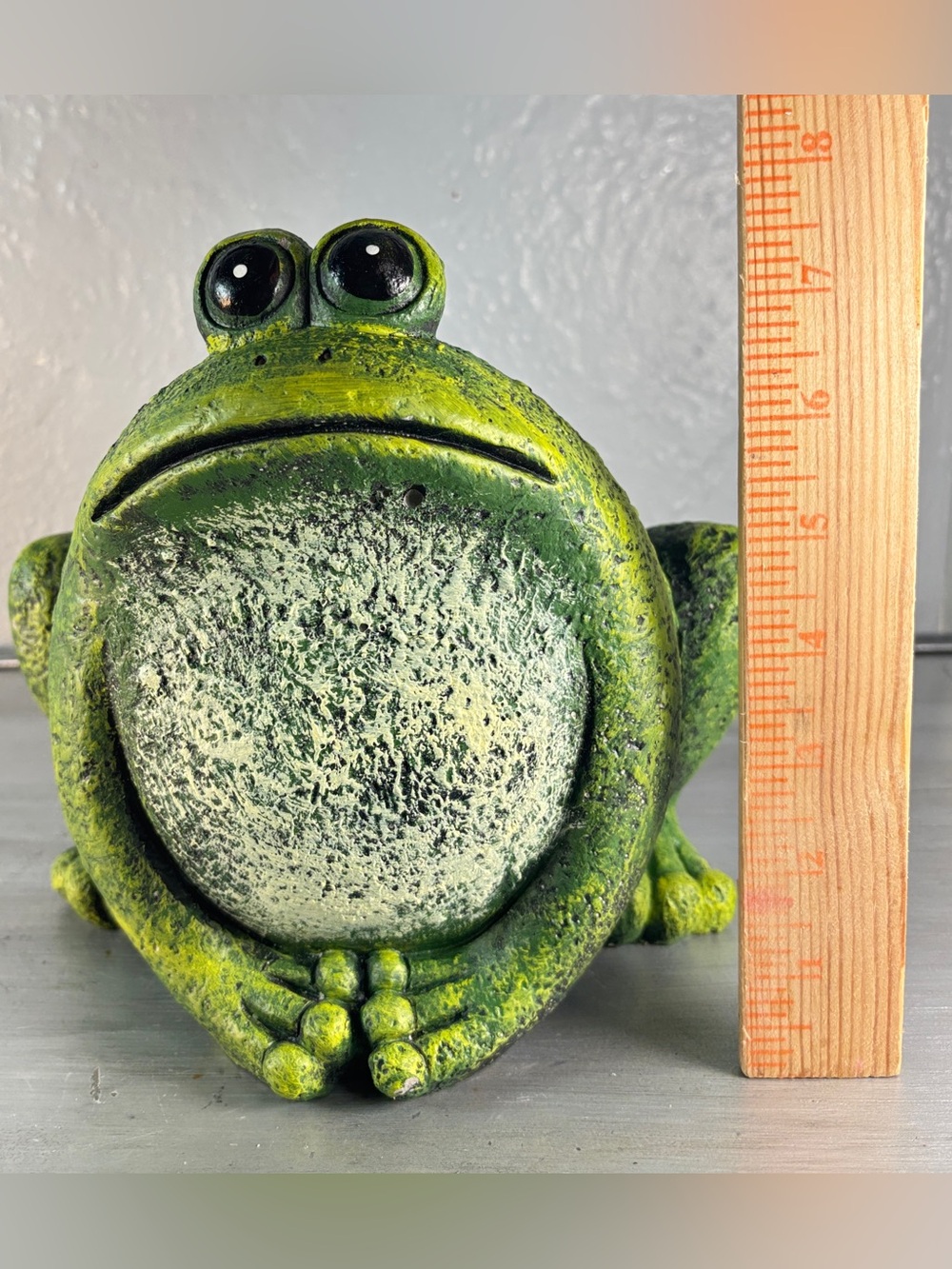 Big Booty RUDY Cement Frog Planter Medium Sized Heavy - Picture 12 of 14